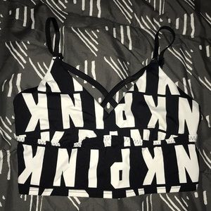 Pink- Victoria Secret Black Strappy Bralette